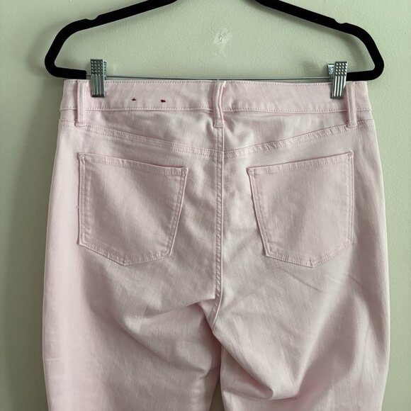 Talbots Petites Women 12P Light Pink Denim Flawless Five-Pocket Slim Ankle Jeans - Picture 7 of 10